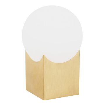 Lampa de masa minimalista AUSTIN auriu/alb
