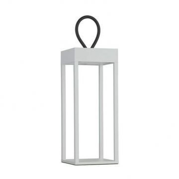 Lampa decorativa de exterior LED portabila LUCIA alb