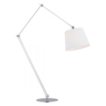 Lampadar de podea modern reglabil ZAKYNTOS BIS alb