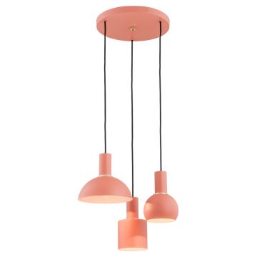 Lustra cu 3 pendule design minimalist SINES coral