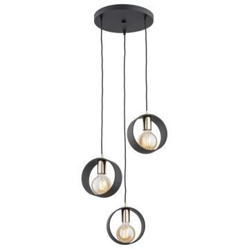 Lustra cu 3 Pendule stil minimalist AMADORA negru