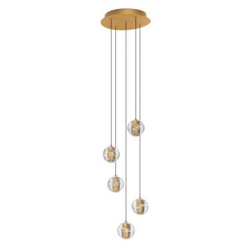 Lustra cu 5 pendule LED design modern LICIO