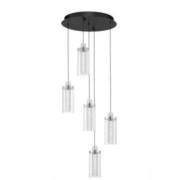 Lustra cu 5 pendule LED design modern LUNE