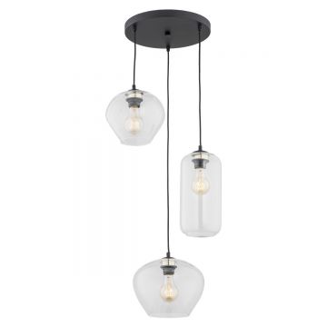 Lustra cu Pendule sticla design decorativ KALIMERA 3L transparent
