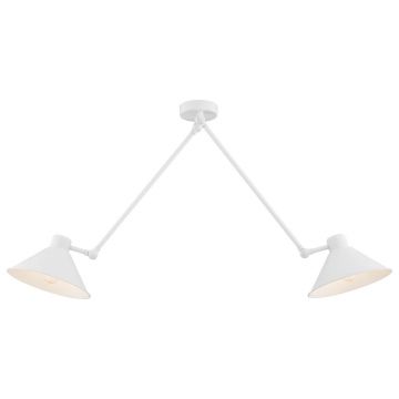 Lustra de tavan reglabila design retro ALTEA 2 alba