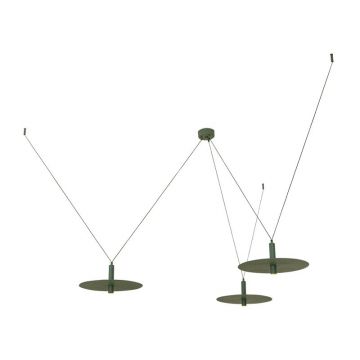 Lustra LED decorativa design modern Kurt 3L verde