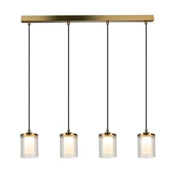 Lustra LED dimabila design modern decorativ Luxury aurie