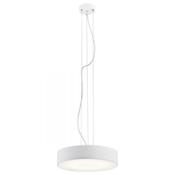 Lustra LED suspendata design circular DARLING 45cm alba