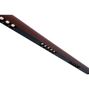 Lustra LED suspendata design liniar CORTEN-BLACK 50W