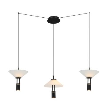 Lustra LED suspendata design modern decorativ Newy 3L negru