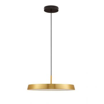 Lustra LED suspendata design modern VETRO auriu, D-50cm