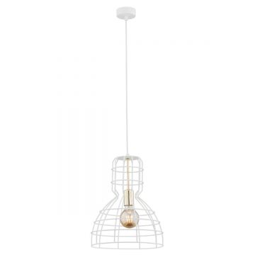 Lustra/Pendul decorativ stil industrial MARCO alb
