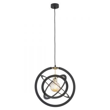 Lustra/Pendul design geometric KOPERNIK negru
