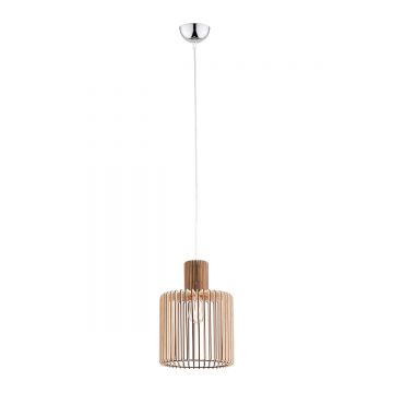 Lustra/Pendul lemn design scandinav PORTORYKO maro 30cm