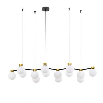 Lustra suspendata cu 14 surse de lumina DOMINO