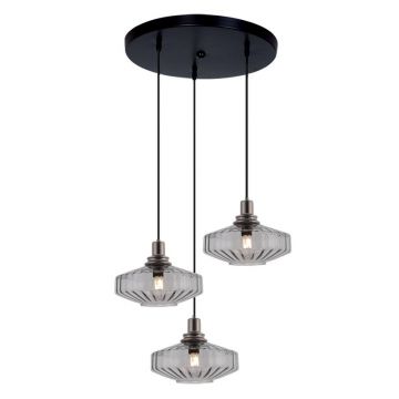 Lustra suspendata design decorativ Zenia 3L fumurie