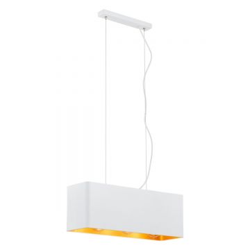 Lustra suspendata design elegant TENERYFA alb/auriu