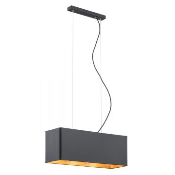Lustra suspendata design elegant TENERYFA negru/auriu