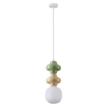 Pendul ceramic design modern CHIC verde/ galben