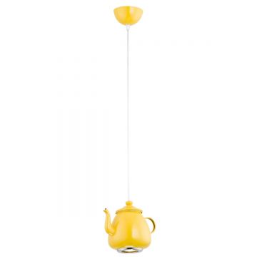 Pendul design decorativ in forma de ceainic JAMAJKA galben