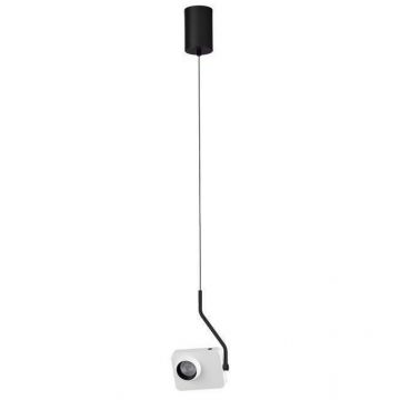 Pendul LED cu spot directionabil stil minimalist KEDROS alb