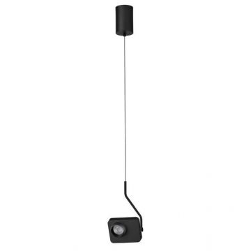Pendul LED cu spot directionabil stil minimalist KEDROS negru