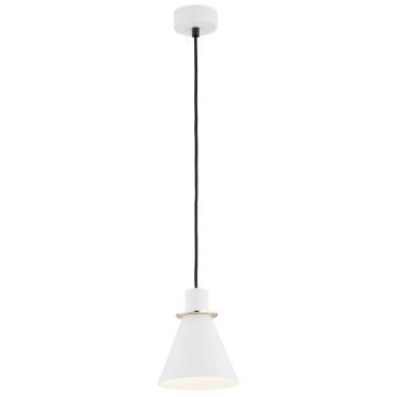 Pendul modern design retro Beverly alb/auriu