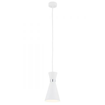 Pendul modern metalic stil industrial LUKKA alb
