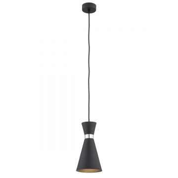 Pendul modern metalic stil industrial LUKKA negru
