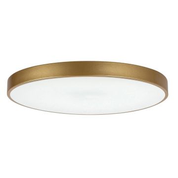 Plafoniera LED cu telecomanda design slim Tesia auriu 60W