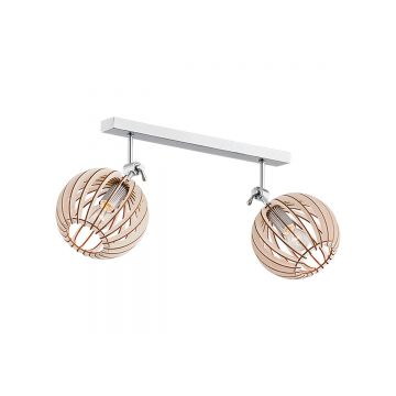 Plafoniera lemn design scandinav PORTORYKO 2 maro