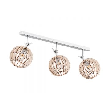 Plafoniera lemn design scandinav PORTORYKO 3 maro