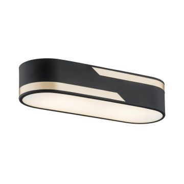 Plafoniera metalica design modern TONI 50cm negru/auriu