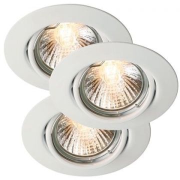 Set de 3 spoturi incastrabile Triton alb 54540101 NL