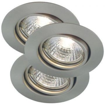 Set de 3 spoturi incastrabile Triton otel 54540132 NL