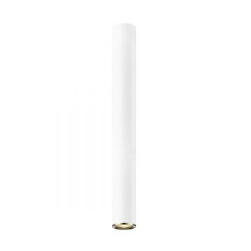 Spot aplicat design minimalist LOYA H-55cm, alb mat/ french gold