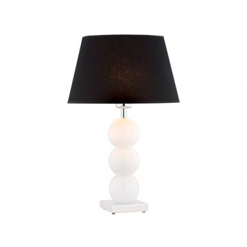 Veioza de masa moderna design elegant FUDZI alb/negru
