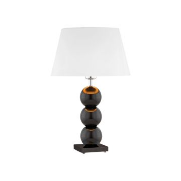 Veioza de masa moderna design elegant FUDZI negru/alb