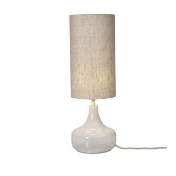 Veioza/ Lampa de masa decorativa Reykjavik alb/ in deschis