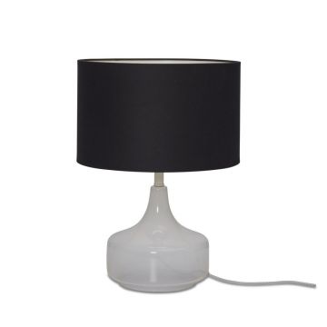 Veioza/ Lampa de masa decorativa Reykjavik alb/ negru