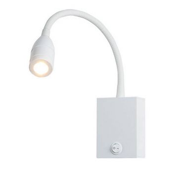Aplica cu spot LED stil minimalist Hotel alba