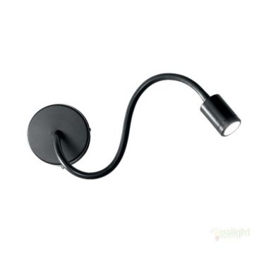 Aplica de perete cu brat flexibil, finisaj negru, LED FOCUS AP1 097190
