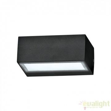 Aplica de perete exterior cu protectie IP44 TWIN AP1 BIG NERO 115375
