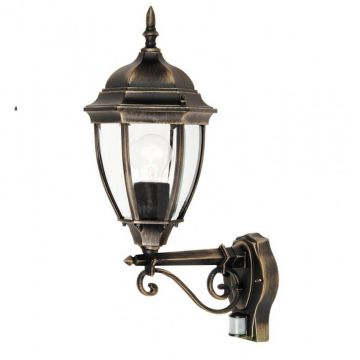 Aplica de perete exterior cu senzor IP44, up light, auriu antic Toronto 8380 RX