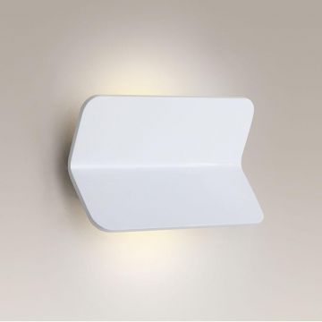Aplica de perete moderna, alba, LED Tigra I W0131 MX