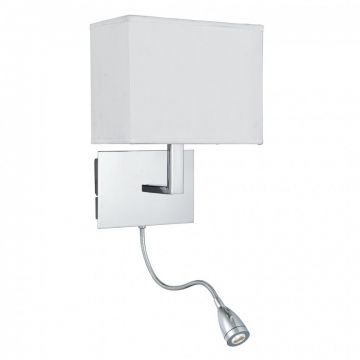 Aplica moderna eleganta cu reader Led Wall crom 6519CC SRT