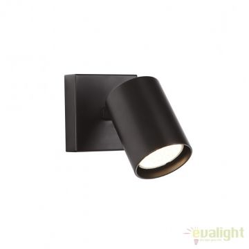 Aplica perete cu spot directonabil TOP I negru W0219 MX