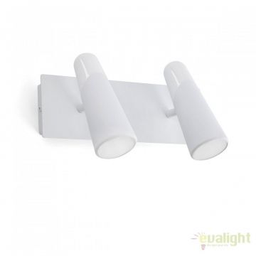 Aplica perete LED moderna cu 2 spoturi LAO alb 29042