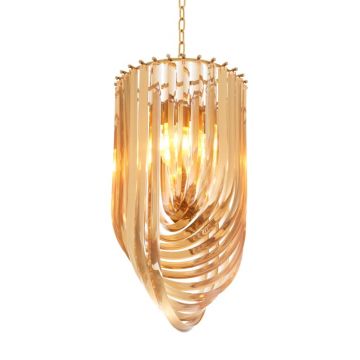 Candelabru design LUX Murano 35cm, champagne 111905 HZ