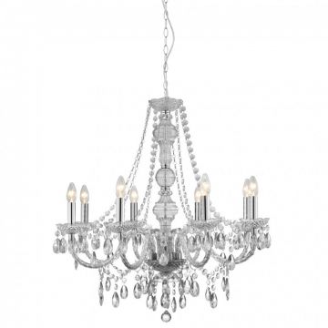 Candelabru stil clasic Marie Therese 8L transparent 8888-8CL SRT